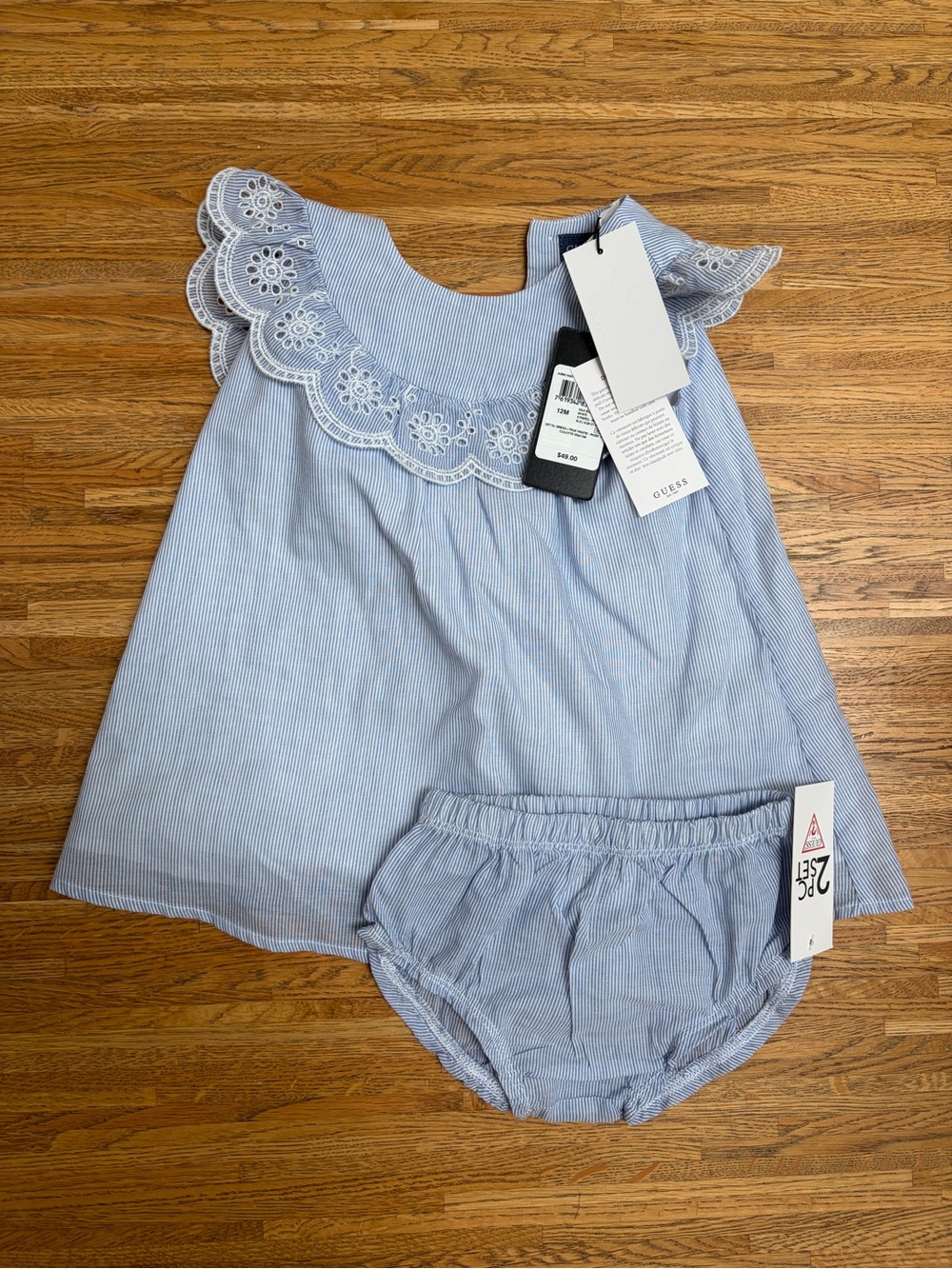 BNWT Guess 100% Cotton Baby Girl Dress